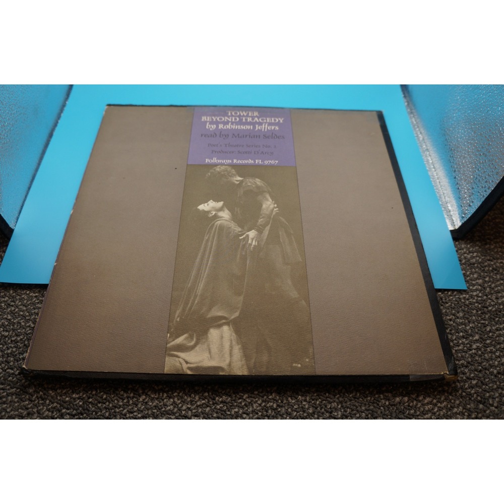 Tower Beyond Tragedy Robinson Jeffers Marian Seldes Folkways Records FL 9767 LP